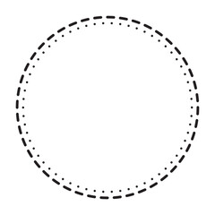 Circle dot frame shape