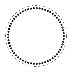 Circle dot frame shape