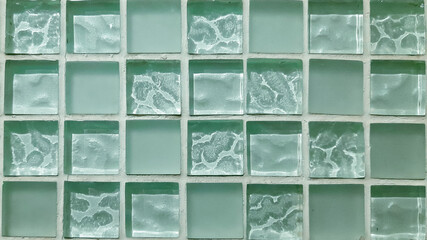 Green glass wall texture background 