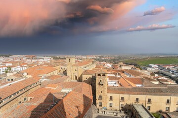 Views from the heights of the medieval city of Caceres