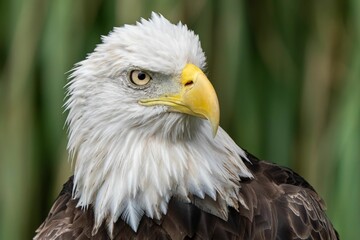 Closeup of a bald eagle