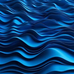 Abstract with blue waves background. Luxury wall paper design, Generative AI