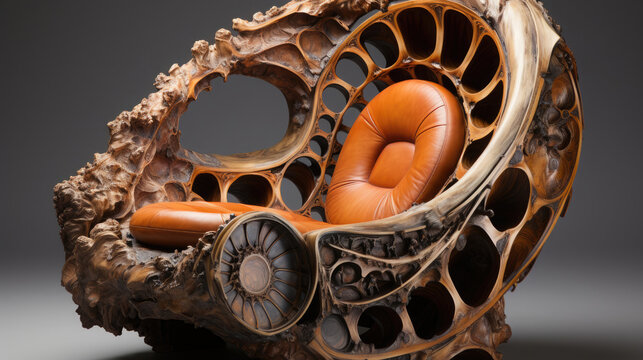 Armchair Made Of Fossils , Background Image, Hd