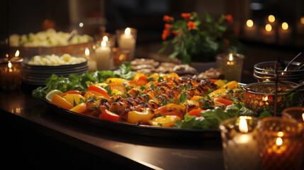 Catering Daily Open Buffet Food In Hotel, Background Image, Hd