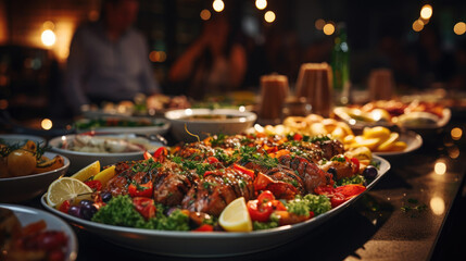 Catering Daily Open Buffet Food In Hotel, Background Image, Hd