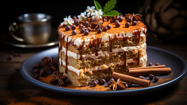 Chai Spice Cake  Professional Photography And Light, Background Image, Hd