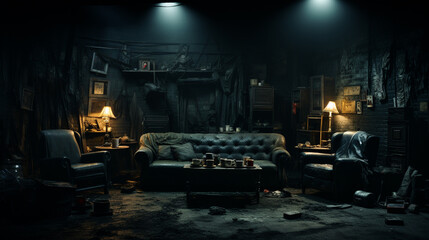 background darkness of the room