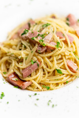 フレッシュパセリのペペロンチーノ