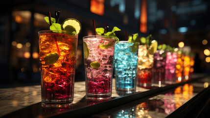Cocktails 3D Rendering, Background Image, Hd