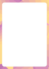 Vector Cartoon Background Border Frame Template