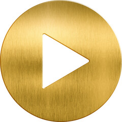 Golden icon player video play buttons web music multimedia media cyberspace shape record start...