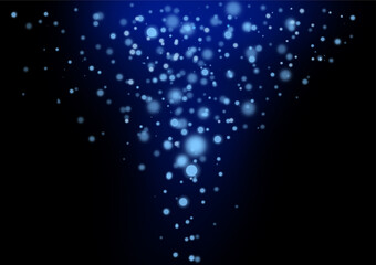 The blue and black gradient background features circles, dots and soft bokeh. Beautifully arranged Used in media design.