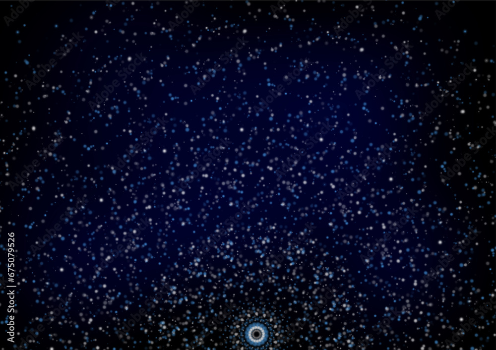 Wall mural a graphic background consisting of blue dots and circles positioned in a beautiful, symmetrical patt