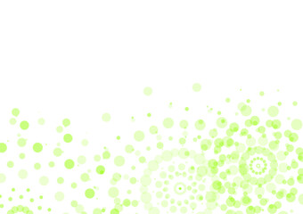 
Graphic background composed of pastel green circles. Create a diffuse format at the bottom of the image. There is space at the top for text, sentences, and words.
