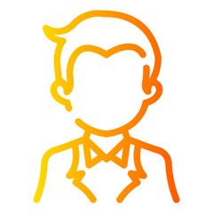 businessman Line Gradient Icon