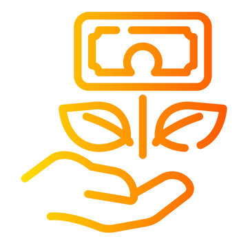 invesment Line Gradient Icon