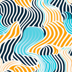 Summer abstract pattern. Ideal for wrapping paper.