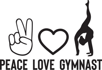 Peace Love Gymnast