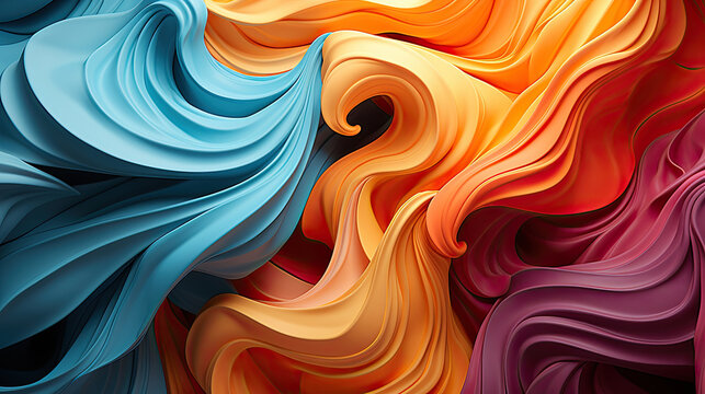 A vibrant, close-up image of a sun and waves on a colorful background. This asset is perfect for designs related to summer, beach, vacation, and tropical themes.