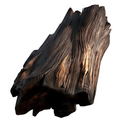 burnt wood, png image
