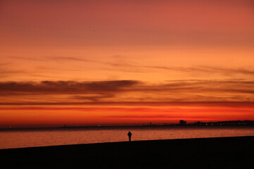 Fototapeta premium sunset on the beach