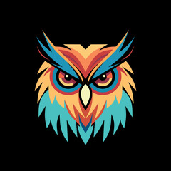 classy, premium owl illustration