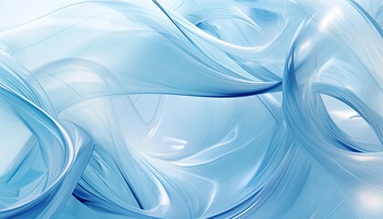 Fototapeta premium background illustration with abstract blue waves made of plastic or ink textures