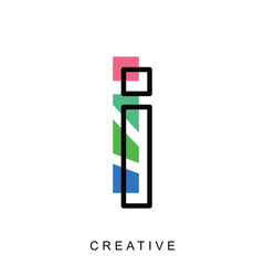 Letter I modern logo design, Abstract Letters Logo Monogram Vector Logo Design Template Element Usable for Business
