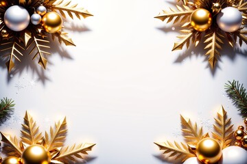 Christmas ornaments, close-up. Holidays concept. Merry Christmas
