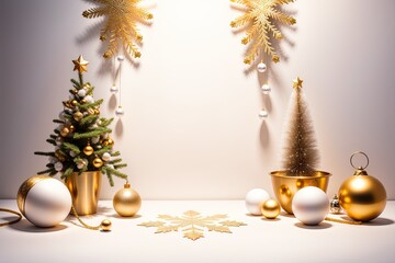 Christmas ornaments, close-up. Holidays concept. Merry Christmas
