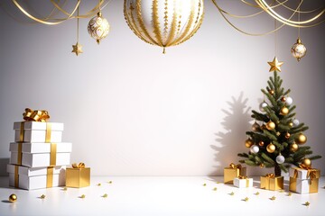 Christmas ornaments, close-up. Holidays concept. Merry Christmas
