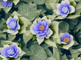 Beautiful flowers background ai generated