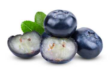 blueberry isolated on white background.