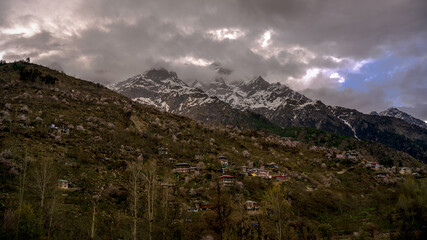 Fototapeta premium clouds over the mountains