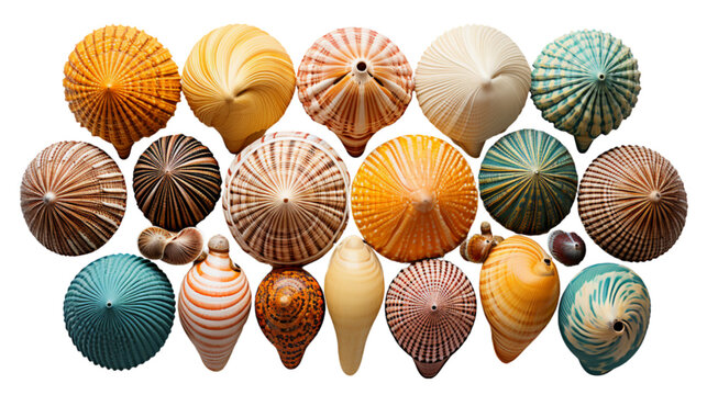 Set of sea shells, Generative AI