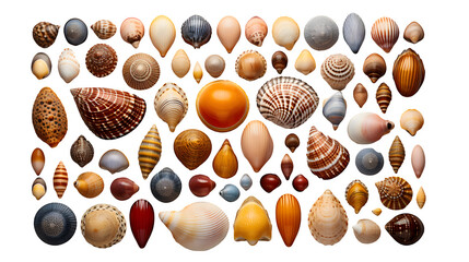 Set of sea shells, Generative AI