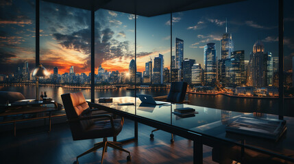 Obraz premium business background in the office