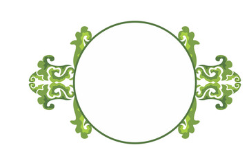 Flora Ornament Border With Design With Transparent Background
