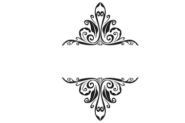 Flora Ornament Border With Design With Transparent Background