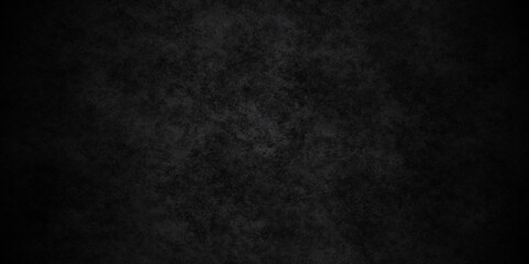 Black stone wall texture grunge rock surface. dark gray concrete background backdrop. wide panoramic banner. old wall stone for dark black distressed grunge background wallpaper rough concrete wall. - obrazy, fototapety, plakaty