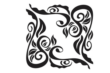 Flora Ornament Border With Design With Transparent Background