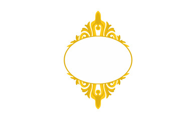 Flora Ornament Border With Design With Transparent Background