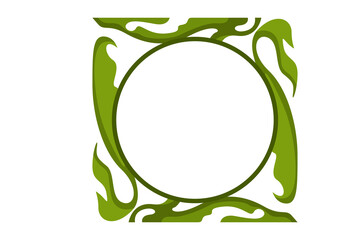 Flora Ornament Border With Design With Transparent Background