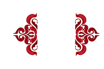 Flora Ornament Border With Design With Transparent Background