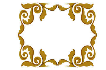 Flora Ornament Border With Design With Transparent Background