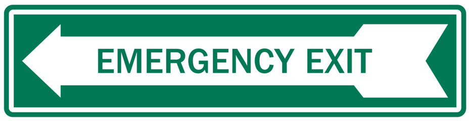 Emergency exit sign