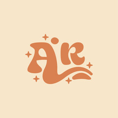 letter AR Elegant wedding alphabet. Typography luxury classic lettering serif fonts decorative logo vintage retro concept.