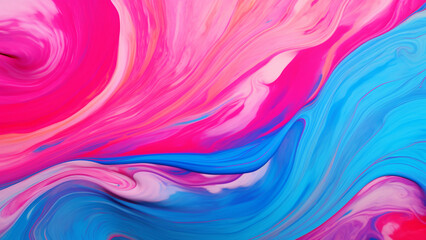 Obraz premium Electric Blue and Pink Neon Gradients Abstract Pattern Design
