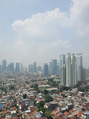 Jakarta, Indonesia – November 1, 2023: A view cityscape of Indonesia capital city Jakarta