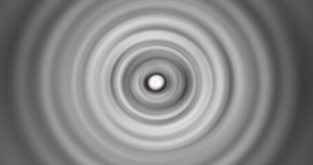 Abstract background of bright black and white glowing energy magic radial circles of spiral tunnels made of lines